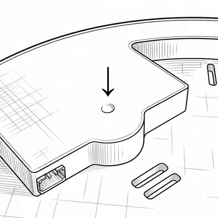 Controller-knappen ovenpå Party UFO